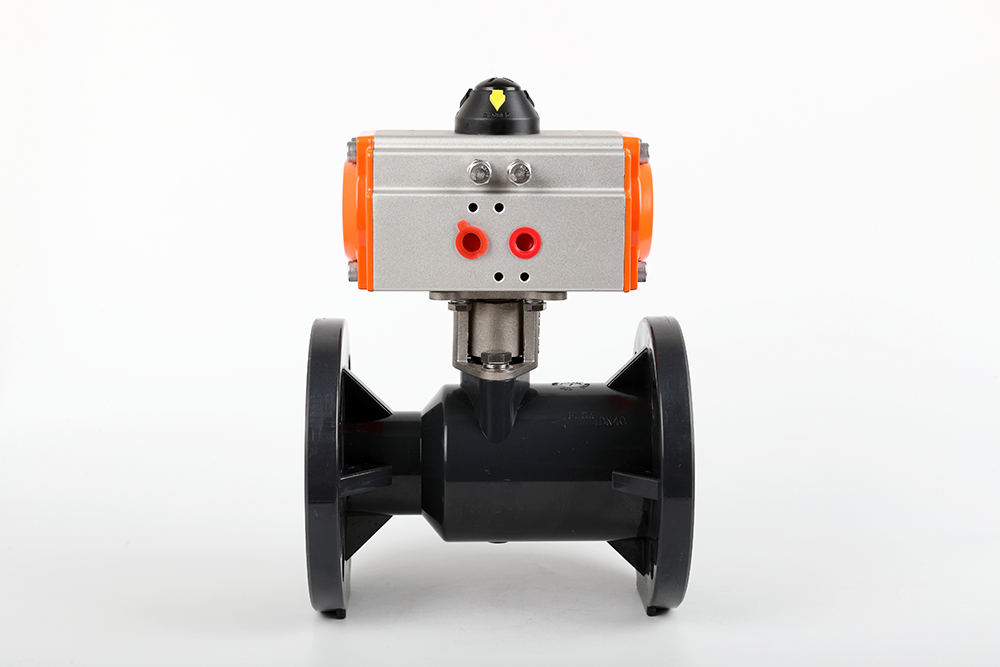 绥滨气动法兰一体球阀